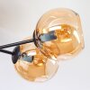 Koyoto ceiling light, globe light 59 cm Amber, 6-light sources
