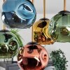 Ripoll ceiling light, globe light gold, black, 5-light sources