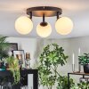 Chehalis ceiling light, globe light white, 3-light sources