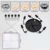 Koyoto hanging light, globe light, pendant light Amber, clear, Smoke-coloured, 5-light sources