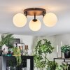Chehalis ceiling light, globe light white, 3-light sources
