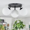 Chehalis ceiling light, globe light white, 3-light sources