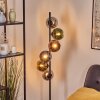 Koyoto globe light, floor lamp 32 cm blue, chrome, gold, green, coppery, Smoke-coloured, 6-light sources