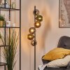 Koyoto globe light, floor lamp 32 cm blue, chrome, gold, green, coppery, Smoke-coloured, 6-light sources