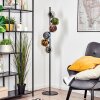 Koyoto globe light, floor lamp 32 cm blue, chrome, gold, green, coppery, Smoke-coloured, 6-light sources