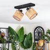 Barcos ceiling light, ceiling spotlight black, 2-light sources