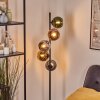 Koyoto globe light, floor lamp 32 cm blue, chrome, gold, green, coppery, Smoke-coloured, 5-light sources