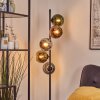 Koyoto globe light, floor lamp 32 cm blue, chrome, gold, green, coppery, Smoke-coloured, 5-light sources