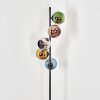 Koyoto globe light, floor lamp 32 cm blue, chrome, gold, green, coppery, Smoke-coloured, 5-light sources