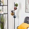 Koyoto globe light, floor lamp 32 cm blue, chrome, gold, green, coppery, Smoke-coloured, 5-light sources
