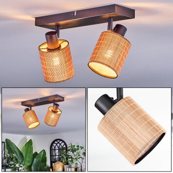 Kinnared ceiling light, ceiling spotlight black, 2-light sources