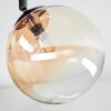 Chehalis ceiling light, globe light Amber, clear, Smoke-coloured, 4-light sources