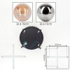 Chehalis ceiling light, globe light Amber, Smoke-coloured, 4-light sources