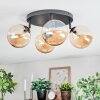 Chehalis ceiling light, globe light 30 cm Amber, 4-light sources
