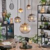 Koyoto hanging light, globe light, pendant light gold, black, 5-light sources