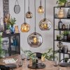 Ripoll hanging light, globe light, pendant light Amber, Smoke-coloured, 5-light sources