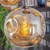 Ripoll hanging light, globe light, pendant light Amber, 5-light sources
