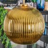 Koyoto hanging light, globe light, pendant light gold, black, 5-light sources