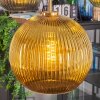 Koyoto hanging light, globe light, pendant light gold, black, 5-light sources