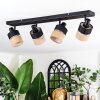 Fallhagen ceiling light, ceiling spotlight black, 4-light sources