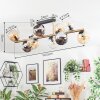 Koyoto ceiling light, globe light gold, black, 10-light sources