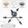 Ripoll ceiling light, globe light Amber, clear, Smoke-coloured, 6-light sources