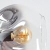 Ripoll ceiling light, globe light clear, Smoke-coloured, 6-light sources