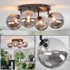 Chehalis ceiling light, globe light Smoke-coloured, 4-light sources