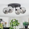 Chehalis ceiling light, globe light Smoke-coloured, 4-light sources