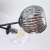 Ripoll ceiling light, globe light Amber, clear, Smoke-coloured, 6-light sources