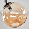 Chehalis ceiling light, globe light Amber, Smoke-coloured, 4-light sources