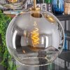 Koyoto hanging light, globe light, pendant light gold, black, 5-light sources