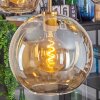 Koyoto hanging light, globe light, pendant light gold, black, 5-light sources
