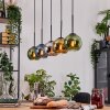 Koyoto hanging light, globe light, pendant light Ecru, black, 5-light sources