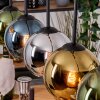 Koyoto hanging light, globe light, pendant light Ecru, black, 5-light sources