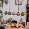 Koyoto hanging light, globe light, pendant light Ecru, black, 5-light sources
