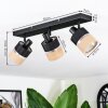 Fallhagen ceiling light, ceiling spotlight black, 3-light sources