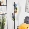 Koyoto globe light, floor lamp blue, gold, green, clear, Smoke-coloured, 6-light sources