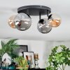 Chehalis ceiling light, globe light Amber, Smoke-coloured, 4-light sources