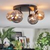 Chehalis ceiling light, globe light Amber, Smoke-coloured, 4-light sources