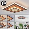 Meron ceiling light LED Wood like finish, black, 1-light source