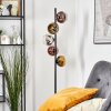 Koyoto globe light, floor lamp 32 cm chrome, gold, clear, coppery, Smoke-coloured, 5-light sources