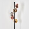 Koyoto globe light, floor lamp 32 cm chrome, gold, clear, coppery, Smoke-coloured, 5-light sources