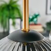 Koyoto ceiling light, globe light 45 cm brass, black, 5-light sources