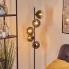 Koyoto globe light, floor lamp 32 cm blue, green, clear, coppery, 5-light sources