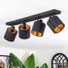 Alsen ceiling light, ceiling spotlight black, 4-light sources