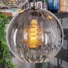 Koyoto hanging light, globe light, pendant light Amber, clear, Smoke-coloured, 5-light sources