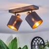 Alsen ceiling light, ceiling spotlight black, 2-light sources