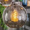 Koyoto hanging light, globe light, pendant light Smoke-coloured, 5-light sources