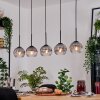 Koyoto hanging light, globe light, pendant light Ecru, black, 5-light sources